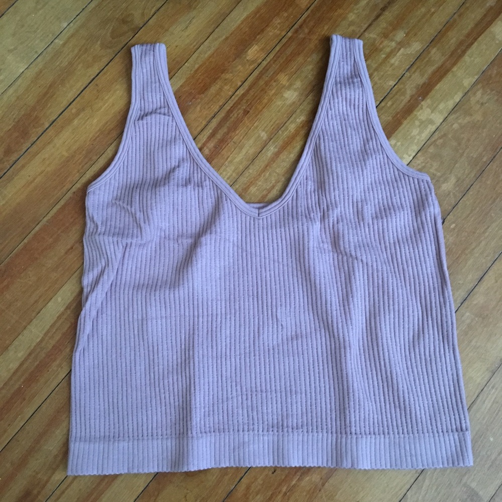 Free People Ribbed Camisole in Light Purple